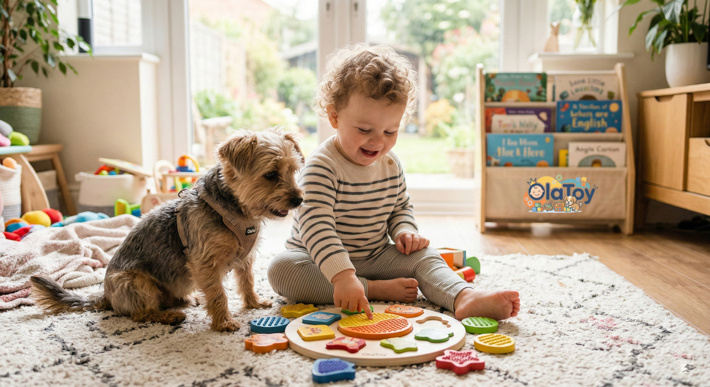 The Shared Joy: Playtime for Kids and Pets Together