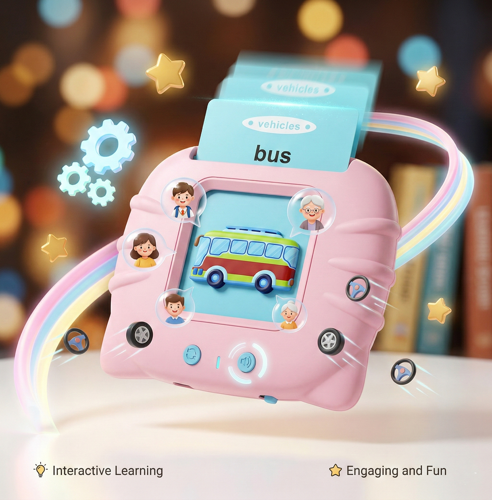 Card-to-Life Interactive Learning Toy