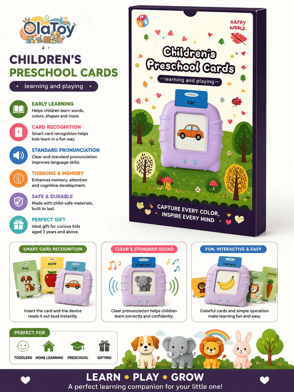 Card-to-Life Interactive Learning Toy