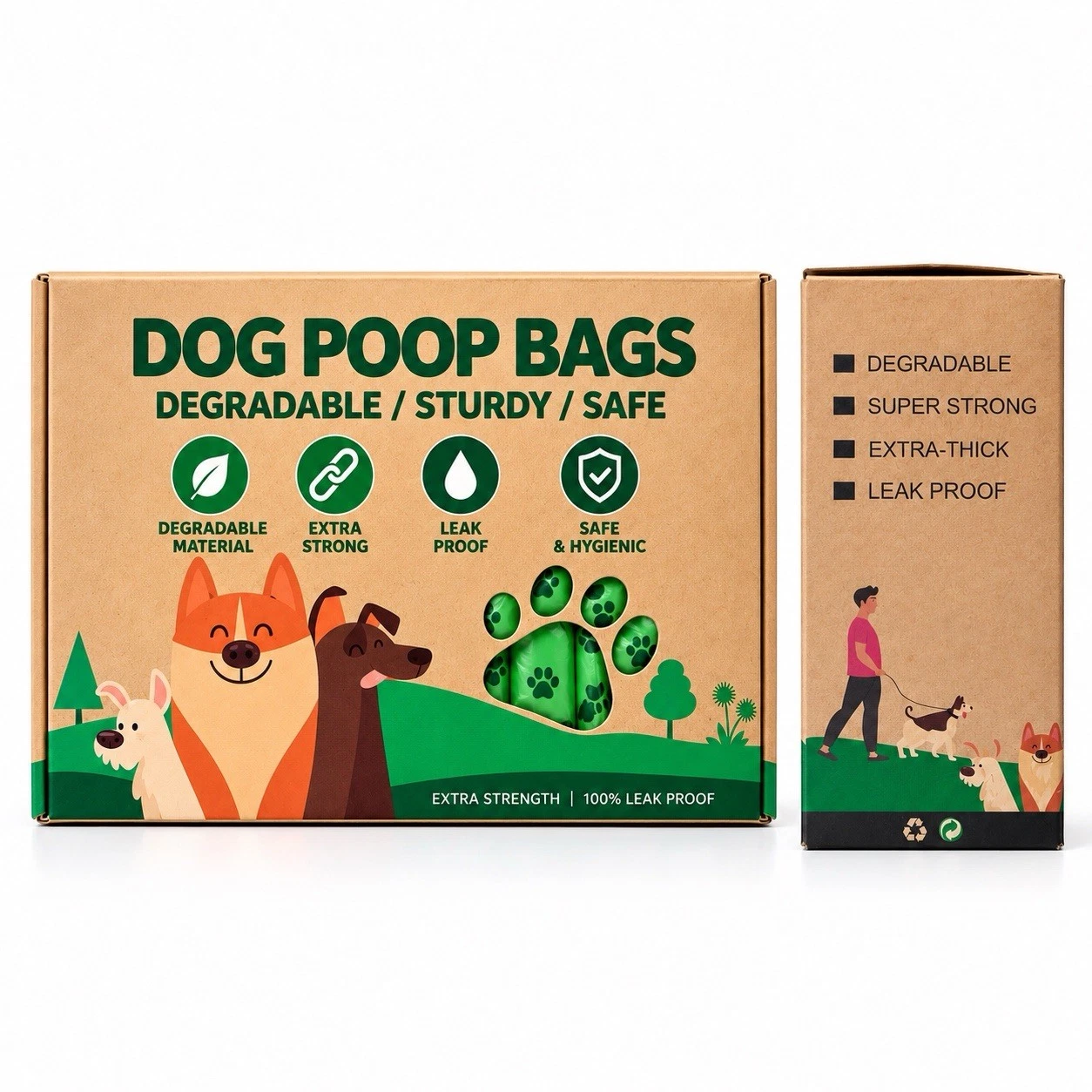 OlaToy Dog Poo Bags 360 with Dispenser Lavender Scented Extra Thick 24 Rolls - Image 7
